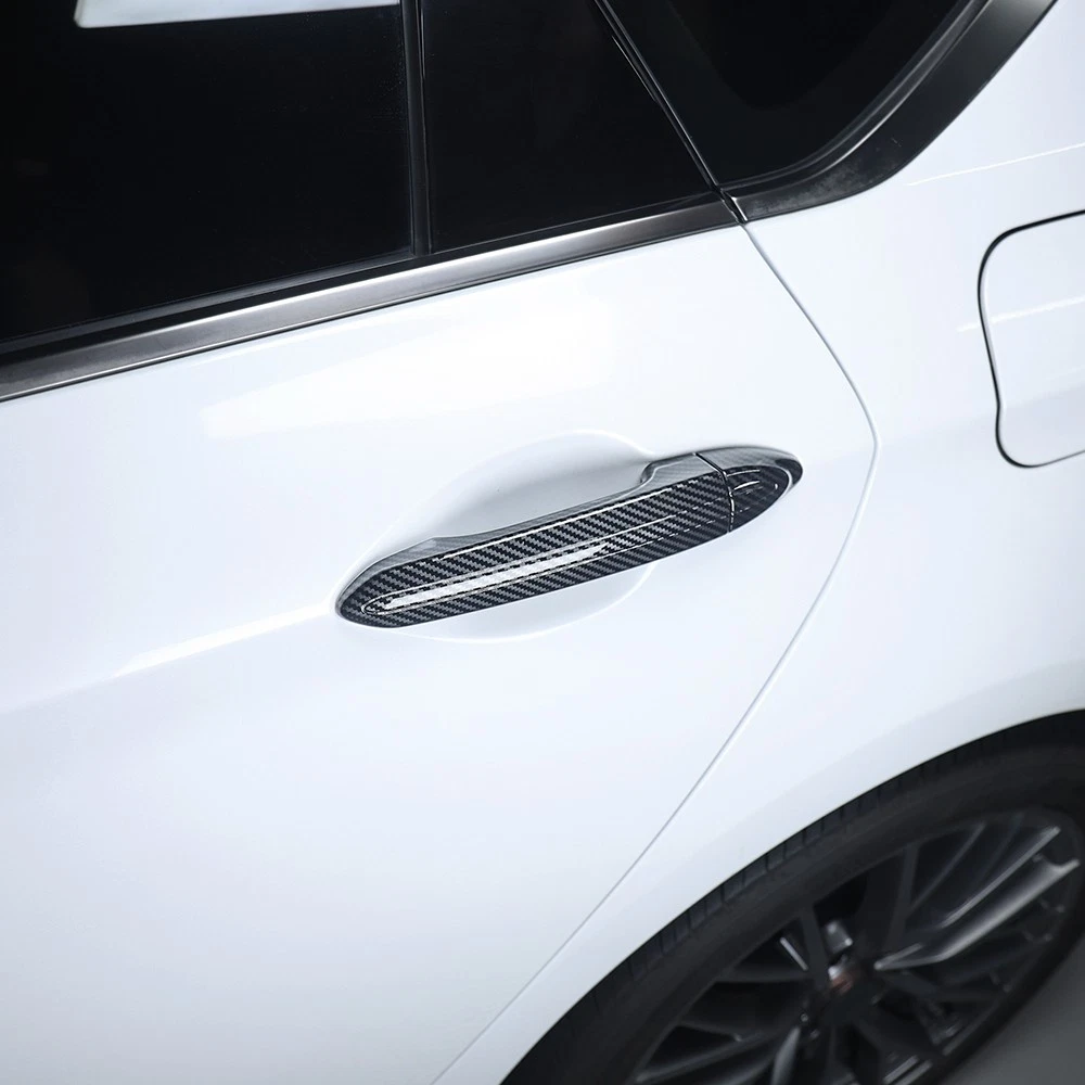 Cubiertas De Manija De Puerta Exterior En Estilo Carbono Para Genesis G80 DH 2015-2020