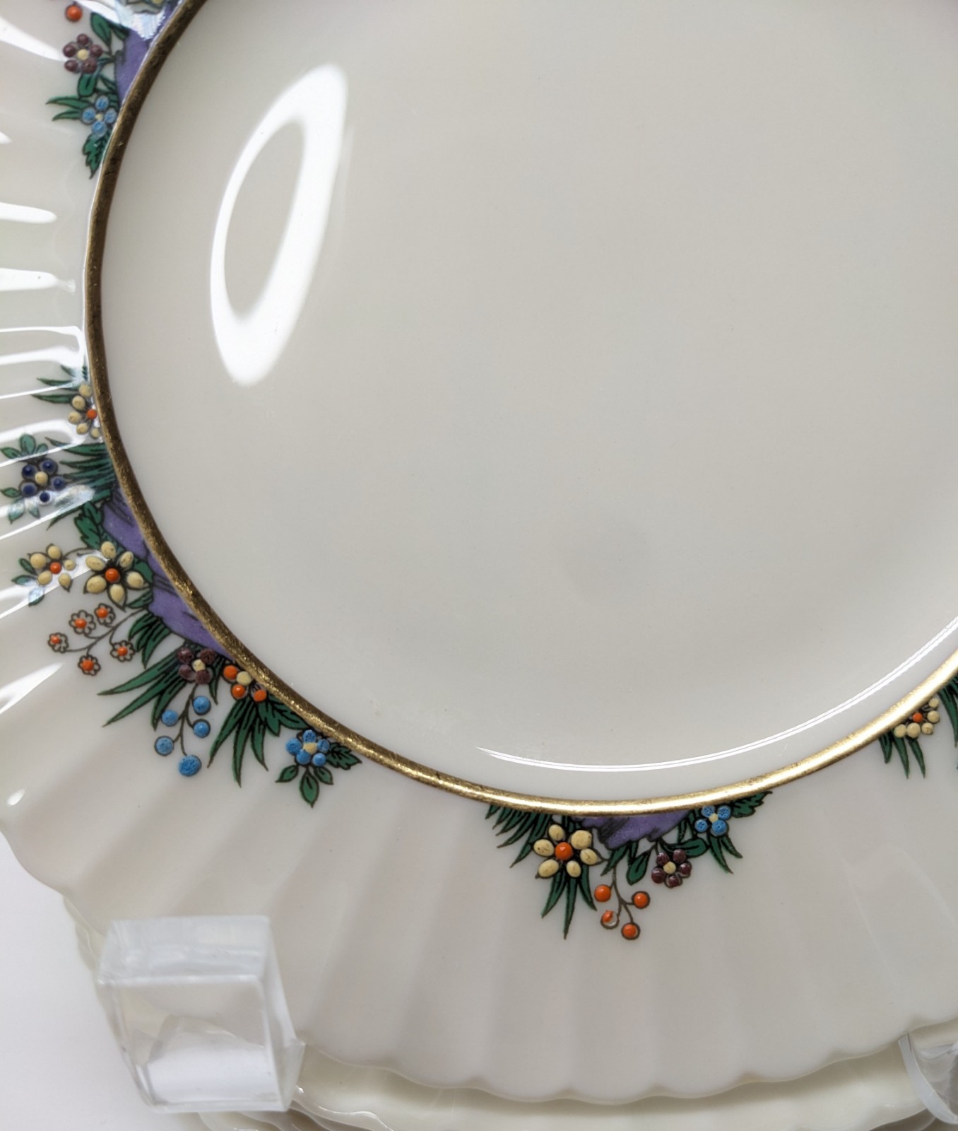 Set of 5 Lenox Rutledge Bread & Butter Enameled Plates