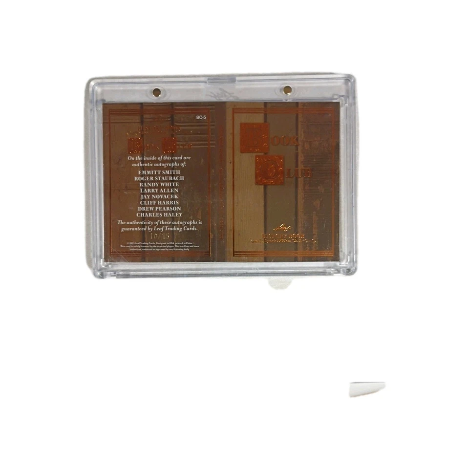 Dallas Cowboys autógrafos 2025 folha livro de história esportes edição Ch 2 8 AUTO #06/10 - Imagem 2 de 2