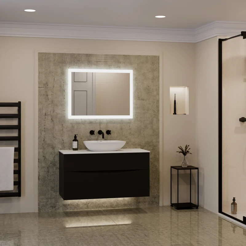 Sensio Glimmer Pro LED Bathroom Mirror CCT Shaver Socket 800x600 SE30736P0