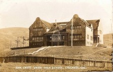 Crockett CA California John Swett Union High School RPPC Photo Postcard COPY