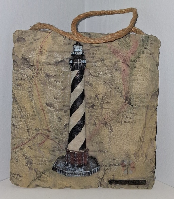 Ceramic Cape Hatteras, NC Lighthouse Wall Hanging Tile