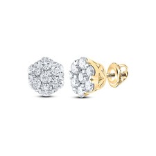 5/8CTW-DIA CN FASHION FLOWER EARRING