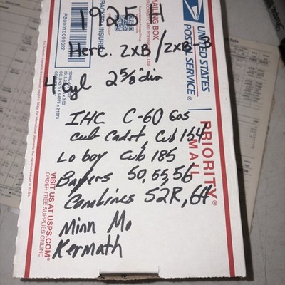 TRW piston ring set 1925H 4cyl IHC, Hercules 
