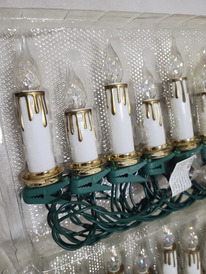 Juego de 10 luces de cadena de 10 velas clásicas Kurt Adler Foto 4 de 4