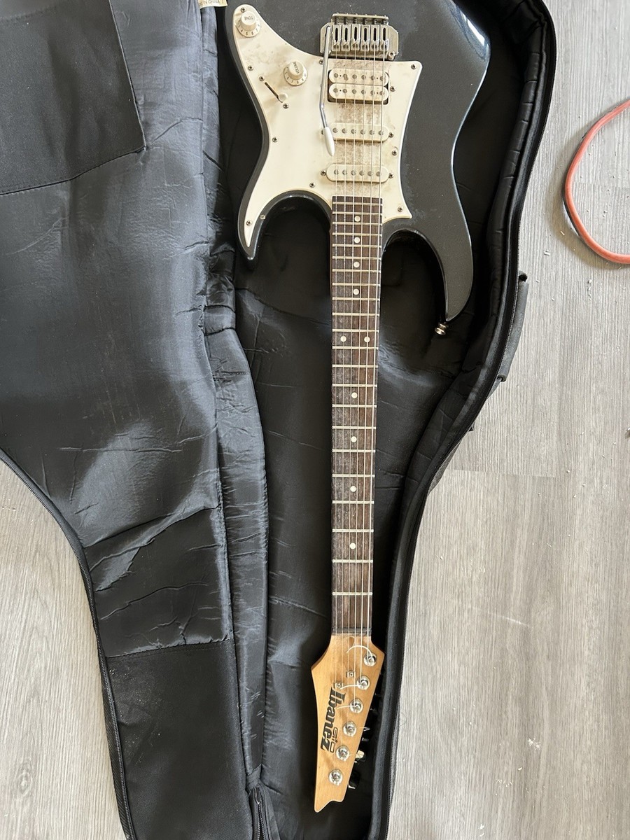 Ibanez GIO Electric Guitar カバー　スタンドセット GIO Ibanez Electric Guitar - Black And White w/ Carrying Case In