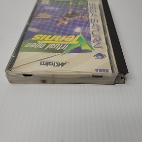 Virtual Open Tennis (Sega Saturn, 1996) With Manual *Damaged Case*