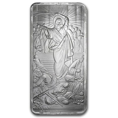 10 oz Silver Shield Bar - Jesus Clears the Temple | eBay