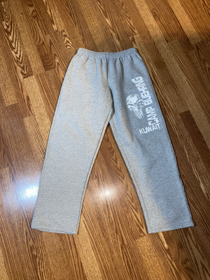 Camp Buehring Kuwait Skull Grey Sweat Pants Size M