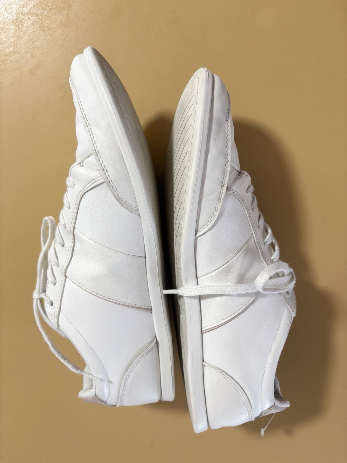 Lacoste Women’s White Leather Tennis Sneakers Size 10 thumbnail 5