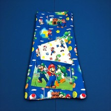 Queen Size Super Mario Bedding 2 sheets flat,fitted , Comforter, 2 Pillow Case