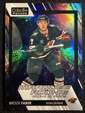 2023-24 OPC Platinum Brock Faber Marquee Rookie Cosmic /65 Minnesota Wild RC