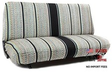 Universal Car Seat Cover for Truck and Car Bench Seats That are One Black