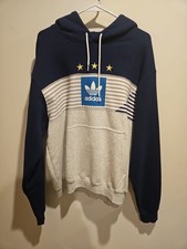 Men's Adidas Hoodie Originals Elevated Tri Blue EC7279 Size L