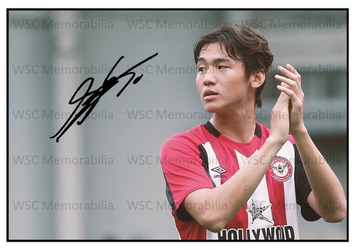 11076. Kim Ji-soo Signed Pictures (A4 Prints) Brentford South Korea Seongnam
