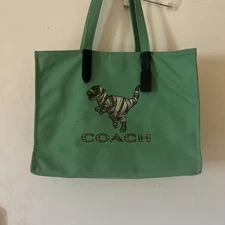Coach x Michael B. Jordan Recycled Tote With Mummified Rexy