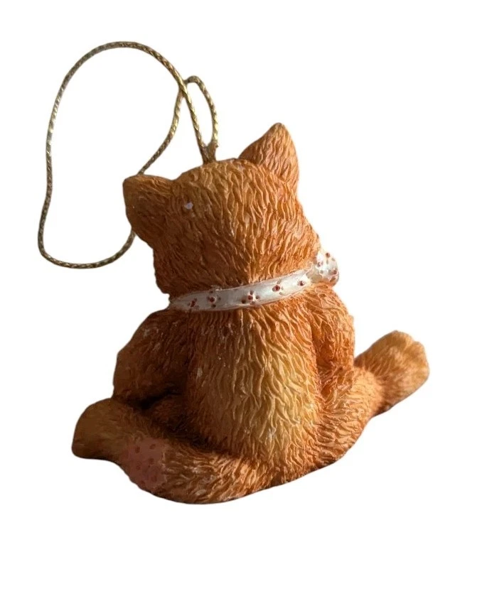 Lote de gatinhos Enesco Calico Priscilla Hillman Merry Christmas I Love To My Kitty. - Imagem 4 de 4