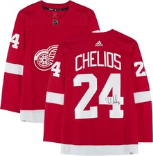 Chris Chelios Detroit Red Wings Autographed Red Adidas Jersey