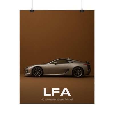 Lexus LFA Limited Poster – JDM V10 Supercar Wall Art Print