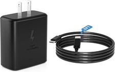 45W USB-C Fast Wall Charger for Samsung Galaxy S25 Ultra/S24 Ultra