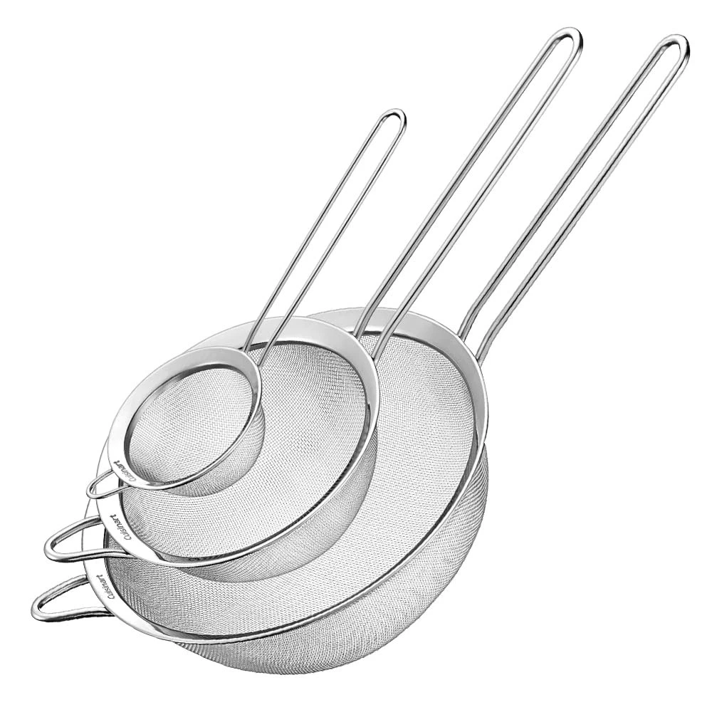 Mesh Strainers, 3 Count Stainless Steel Mesh Strainers for Kitchen, Fine Mesh...
Opens in a new wind