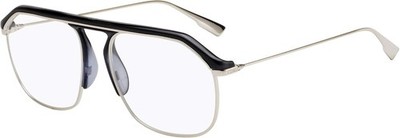 Dior Homme DIORSTELLAIREV PID Eyeglasses 54mm Blue Silver / Clear Demo Lens