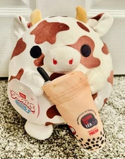 Snackles Series 2 Bonnie the Cow w/ Kung Fu Tea 8” Plush Doll Zuru
