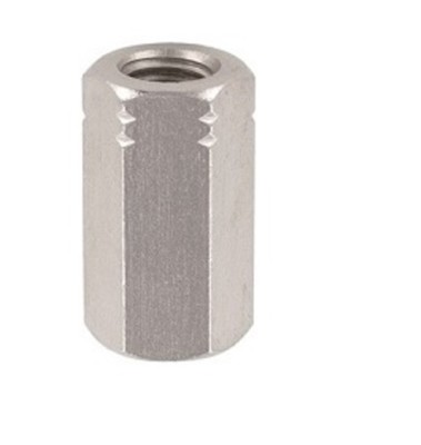 Langmuttern Edelstahl A4 DIN 6334 3xD hoch Sechskantmutter Gewindemuffe M5-M30