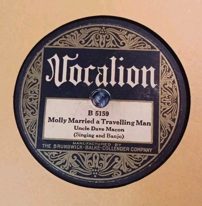 Vocalion 5159 UNCLE DAVE MACON w McGEE BROS Poor Old Dad 78rpm Country 1928 HEAR - Image 2 of 4