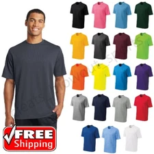 Sport-Tek ST340 Mens Micro Mesh T-Shirt Dri Fit Performance Plain Blank Tee
