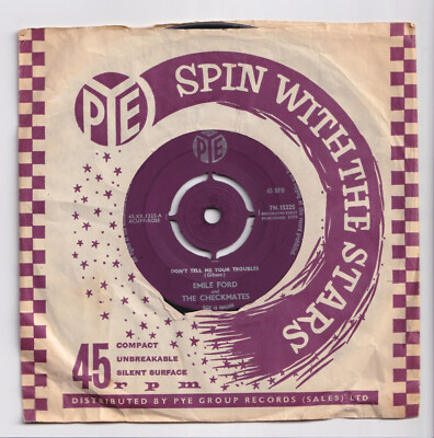 (AG992) Emile Ford & The Checkmates, Don't Tell Me Your Tro- 1959 - 7 inch vinyl
