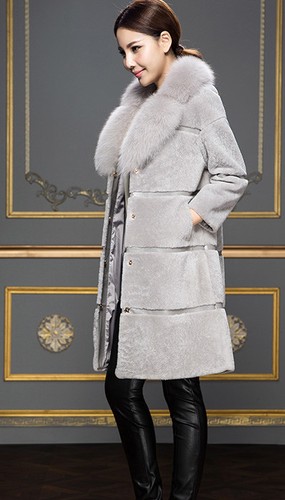 Women's Winter Warm Fluffy Faux Rabbit Fur Coat Long Outerwear Jacket Parka Gift - Picture 11 of 18