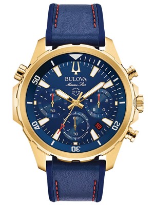 Bulova 97B168 Marine Star Chronograph Herrenuhr 43mm 10ATM