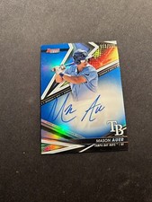 2022 Bowman's Best Mason Auer  Blue Refractor Auto /150 #B22-MA Tampa Bay Rays