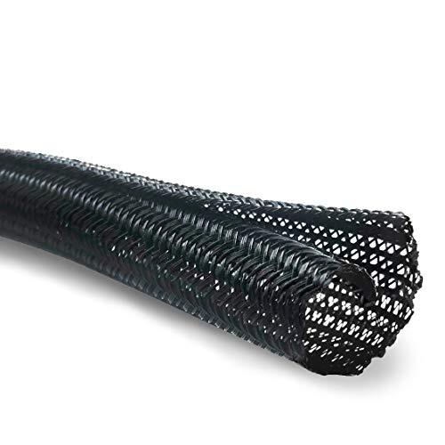 Braided Split-Sleeve Wire Loom for High-Temperature Automotive Harness and 