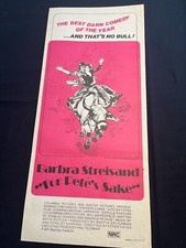 FOR PETE'S SAKE -original poster-BARBRA STREISAND