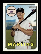 2018 Topps Heritage #506 Braxton Lee RC Miami Marlins