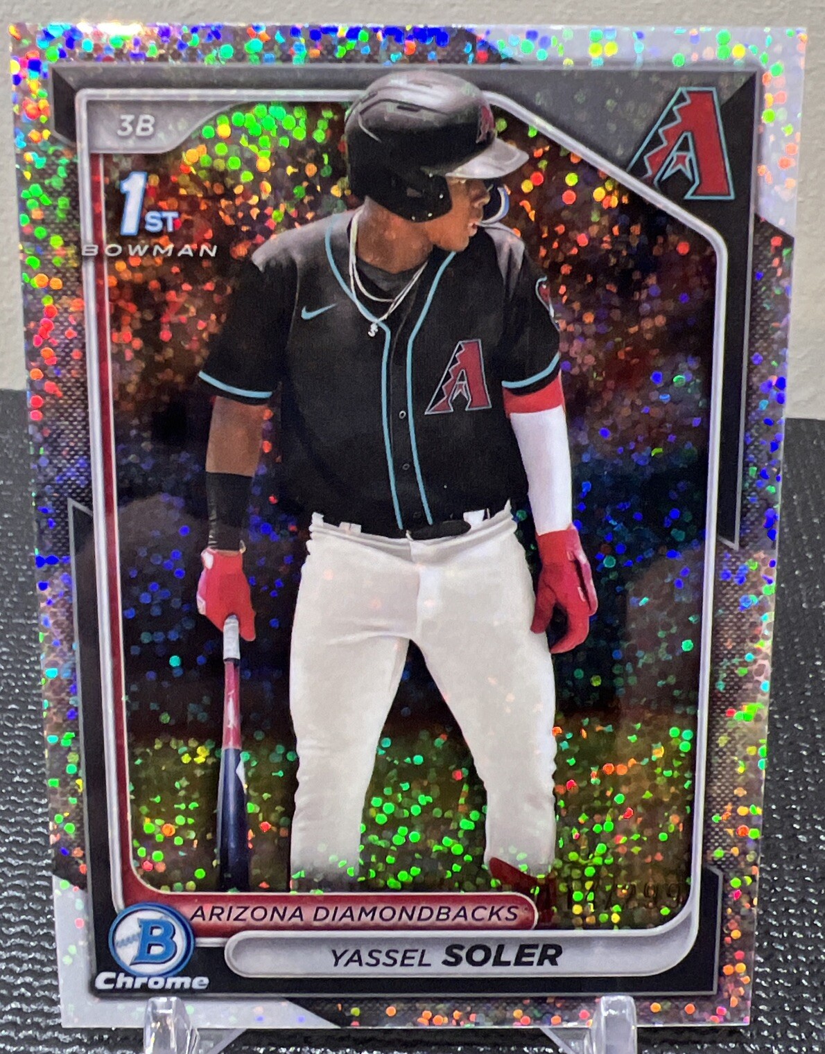 2024 BOWMAN CHROME 114/299 1ST RC YASSEL SOLER SPECKLE REFRACTOR