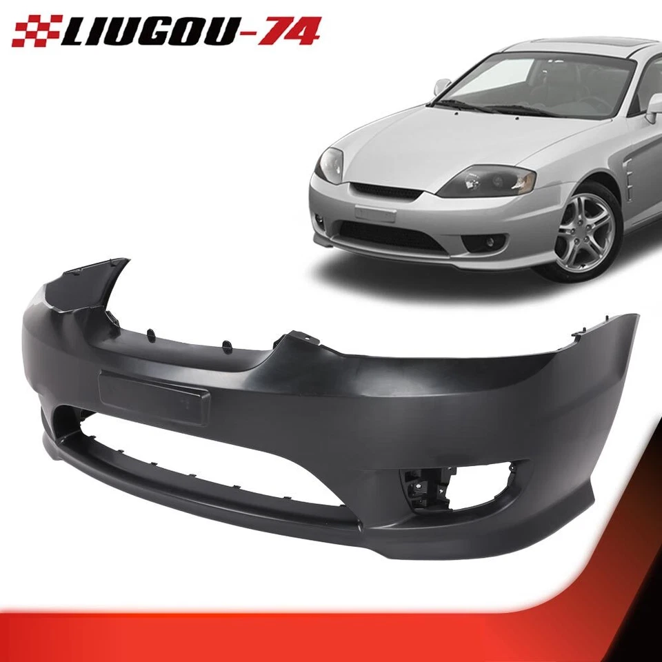 FRONT BUMPER COVER FIT FOR 2005 2006 HYUNDAI TIBURON W/ FOG LAMP HOLES - Изображение 2 из 4