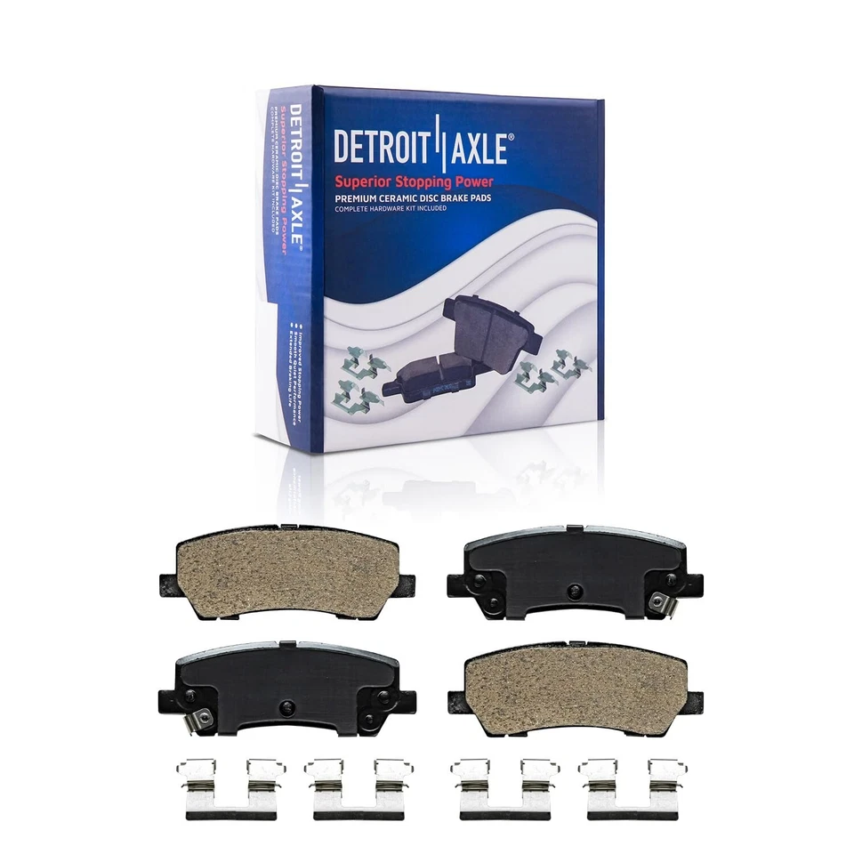 12.60 inch Rear Drilled SOLID Brake Rotors Brake Pads for 2015-2020 Ford Mustang - Image 4 of 4