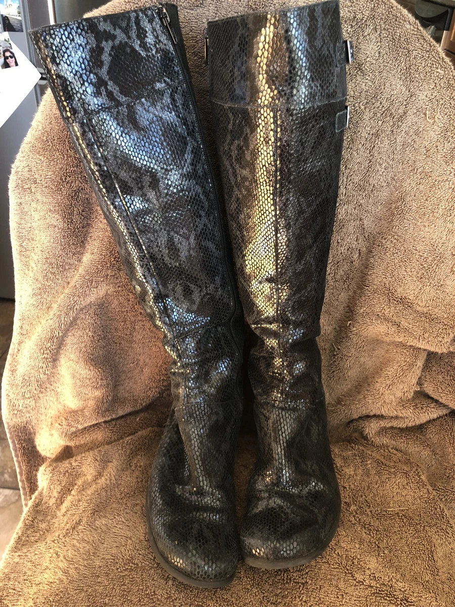 Dkny snakeskin best sale boots