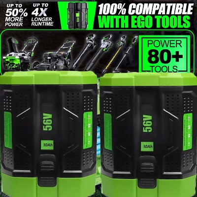 2pack For EGO 56V 10.0Ah 56 Volt BA1400 POWER Lithium Ion Battery BA2240 BA1120