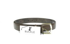 Buckle Accessories Since 1922 Size 38/97 NWT Brown Split Leather Belt 3 cm Wide