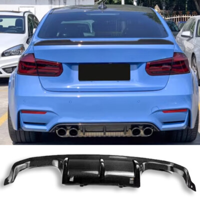CARBON FIBRE REAR BUMPER DIFFUSER Fits 2015-20 BMW F8X M3 M4 PERFORMANCE STYLE