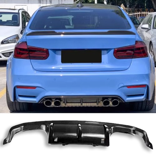 CARBON FIBER REAR BUMPER DIFFUSER FITS 2015-20 BMW F8X M3 M4 PERFORMANCE STYLE E - 第 1/10 張圖片