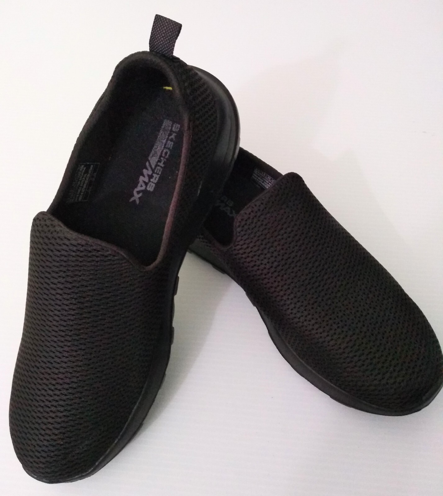 Athletic Mesh Black Slip On Shoes 54600 