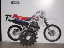 Honda XR650L  FRITZCO 15T MAXIMUM SPLINE CONTACT DOUBLE LIFE FRONT SPROCKET