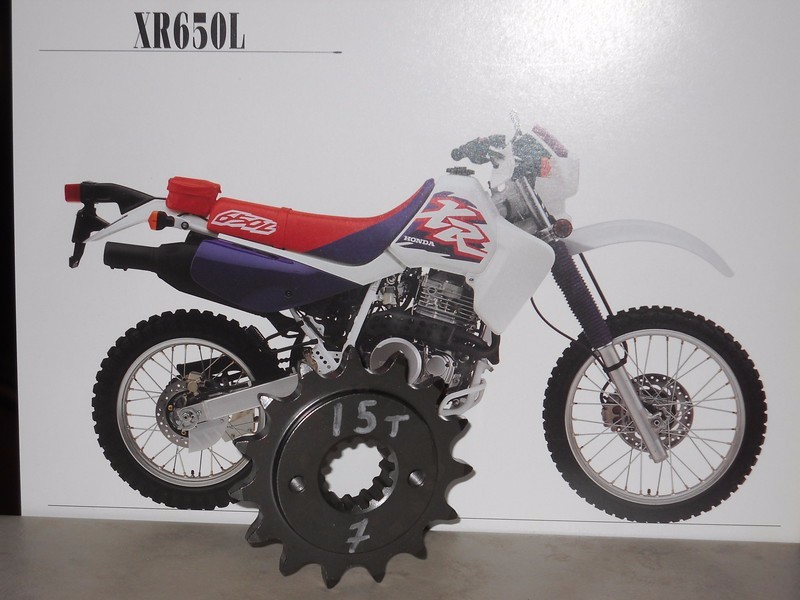 Honda XR650L  FRITZCO 15T MAXIMUM SPLINE CONTACT DOUBLE LIFE FRONT SPROCKET