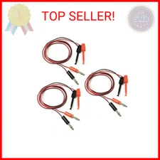 HiLetgo 3Pair 4MM Banana Plug to Test Hook Clip Test Lead Cable for Multimeter 1