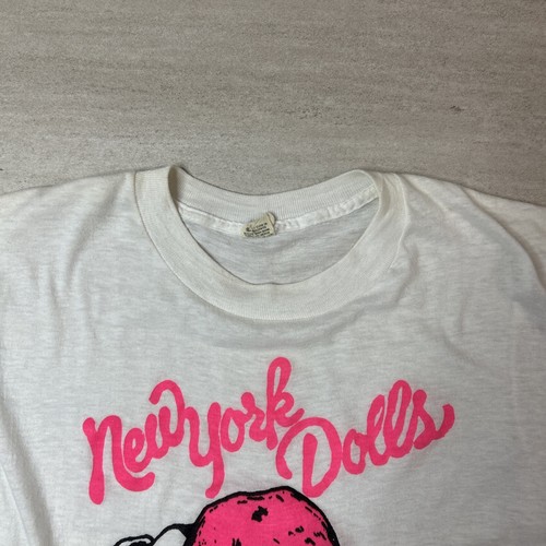 Vintage New York Dolls Xl 90’s Single Stitch T Shirt Woman’s Medium - Picture 3 of 6